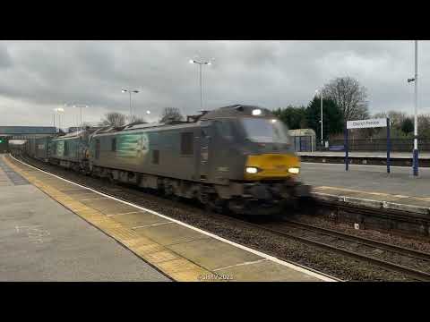 88005 "Minerva" & 68001 "Evolution", 4Z44 WCML Diverts through Church Fenton 18/02/23
