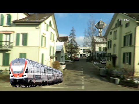 Zug Mitfahrt Niederweningen - Rapperswil , Uster - Wetzikon , Train ride, Viagem de trem