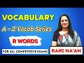 Vocabulary A Z Series R Words Synonyms And Antonyms Vocabulary English With Rani Ma Am