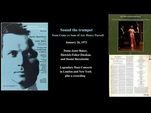 Sound the Trumpet. Henry Purcell. Janet Baker, Dietrich Fisher-Dieskau,  and Daniel Barenboim