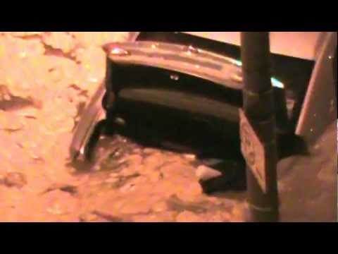 Hurricane Sandy Floods Coney Island, Surf Avenue.