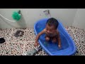 Baby Swimming At Bathroom
