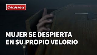 ¡Mujer despierta en medio de su propio velorio!