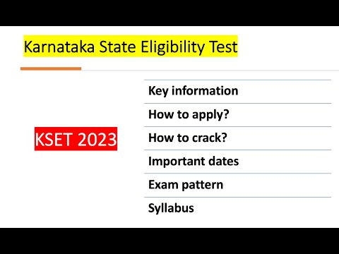 KSET 2023 (Detailed information: How to apply and How to crack) #kset