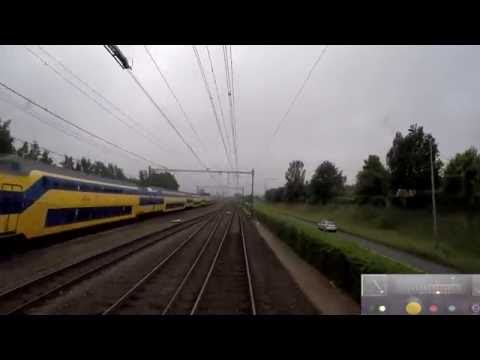 A train driver's view: Amersfoort Vathorst - Amsterdam CS, SGM, 03-Jun-2016.