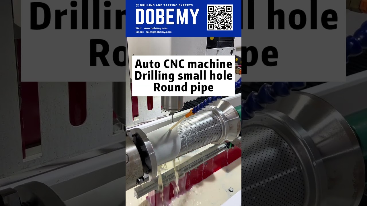 Microdrill Ø1.5mm auto CNC drilling machine round tube DOBEMY