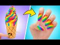 Unhas de papel GIGANTES! 💅🌈✨ DIY divertido e super criativo