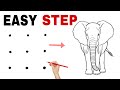 How To Draw Elephant Drawing Easy Elephant Drawing