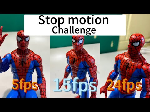 5 fps vs 15 fps vs 24 fps stop motion challenge