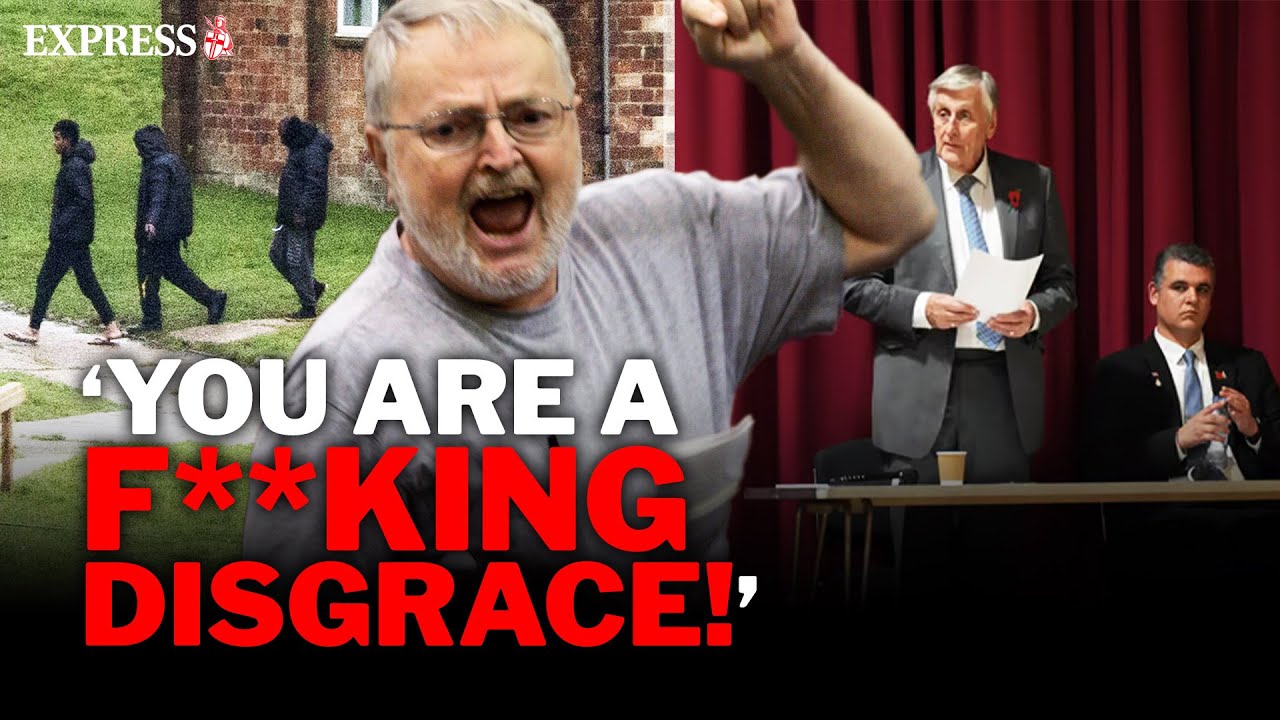 Crowborough town meeting EXPLODES as FURIOUS locals RAGE at council leaders over migrant camp