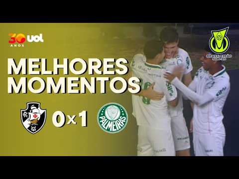 Gols e melhores lances de Vasco da Gama x Palmeiras