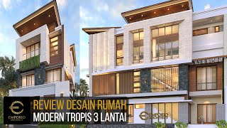 Video Desain Rumah Modern 3 Lantai Ibu Silvi II di  Surabaya