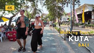 KUTA, Bali Walking Tour 2026 | Kuta Beach, Kuta Square & Kartika Plaza | 4K 60FP