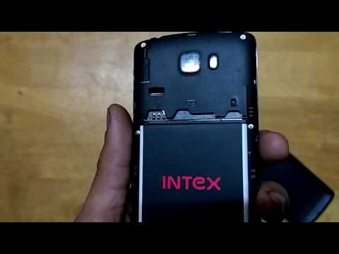 Intex Aqua Lite : First launch: How to open, available ram, storage, slot sim and memory stick