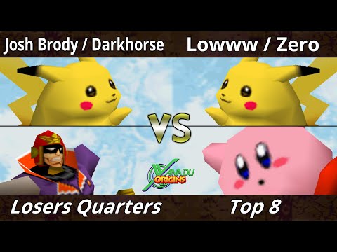 Xanadu Origins Top 8 - Darkhorse & Josh Brody Vs. Lowww & Zero - Smash Bros - SSB64