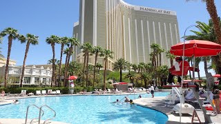 Mandalay Bay Pool & Delano Pool Walkthrough at Mandalay Bay Beach Club 2021 👙