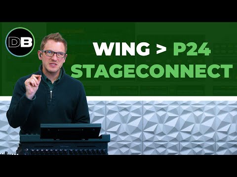 Connect Your WING to the P24 Mixers Using Only StageConnect