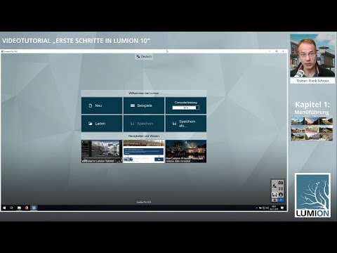 🎓 Erste Schritte  in Lumion 10  | 01 - Menüführung | Deutsch/German