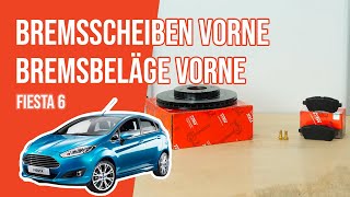 Youtube thumbnail of video "Wie Fiesta 6 Bremsscheiben vorne, Bremsbeläge vorne wechseln 🚗"