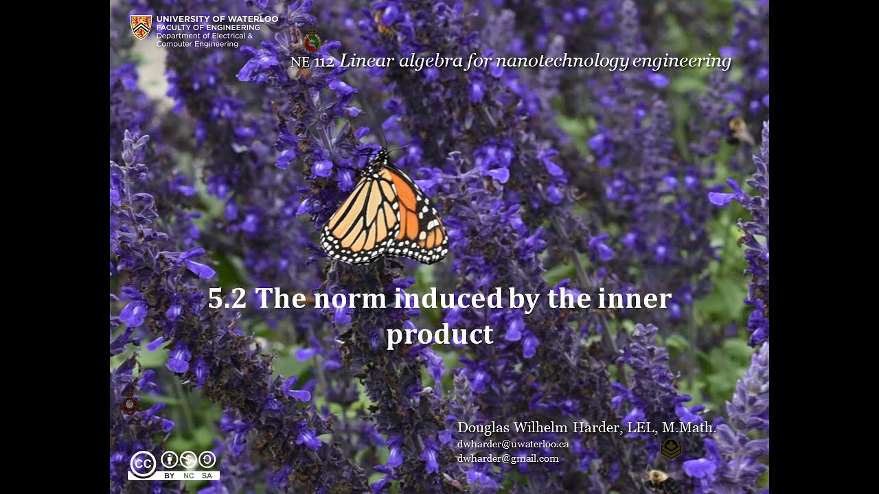 5 2 The norm induced by an inner product