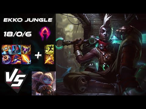 JUNGLE Ekko vs Poppy - NA Grandmaster Patch 25.S2.6