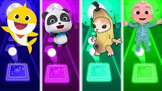 Baby Shark 🆚 SpongeBob 🆚 Banana Cat 🆚 Cocomelon.🎶Who is Best? 🎯🎯