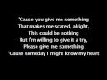 You give me something - James Morrison (karaoke ...