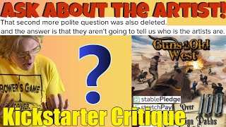 Guns of the Old West- Ask them about their Art! - Kickstarter Critique Review