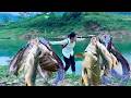 FULL VIDEO Traditional Fishing Skills 60 Days Of Giant Fish Fishing For Survival