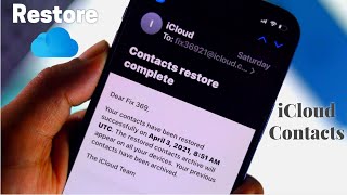 How to Restore Contacts from iCloud on iPhone!