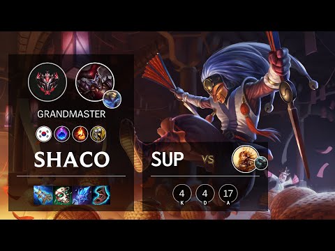 Shaco Support vs Leona - KR Grandmaster Patch 10.21