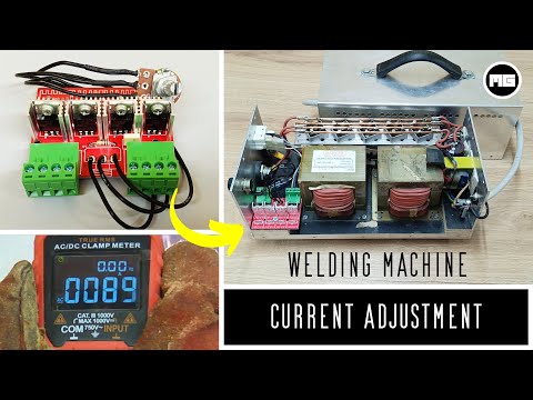 How to adjust the welding machine output current (Working perfectly)