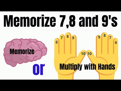 How do I memorize 7, 8,9 Times Tables