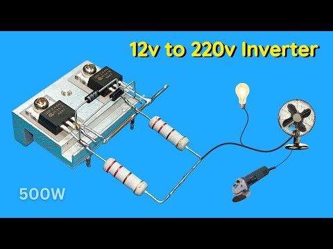 How to Make Inverter 12v to 220v, 500W Using IRFZ44N.