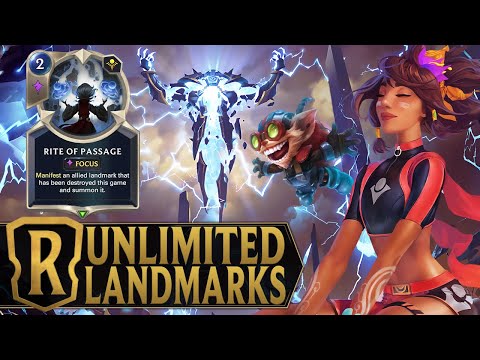 UNLIMITED LANDMARKS ! Taliyah Xerath Zilean Ziggs Deck - Legends of Runeterra Daily Rumble Gauntlet