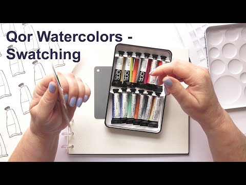 Qor Watercolor Swatching #qorwatercolor #watercolor