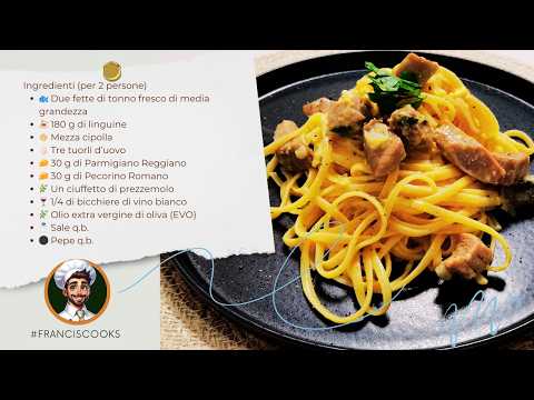 🍝 Linguine alla Carbonara: The Elegant Fusion of Fresh Tuna and Roman Tradition