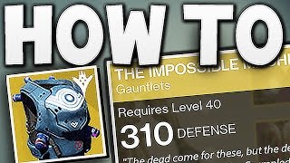 Destiny - HOW TO GET 310 LIGHT EXOTICS !!