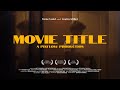50 Professional Cinematic Titles Credits Roll And Movie Badges Movie Title