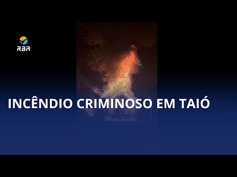 Incêndio criminoso destrói casa e família de Taió pede ajuda