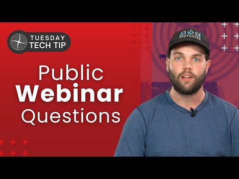 Tuesday Tech Tip - Answering Public Webinar Questions