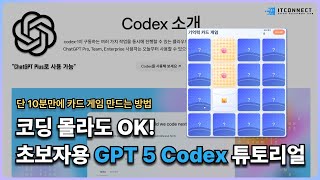 코딩 몰라도 OK! 초보자용 GPT 5 Codex 튜토리얼