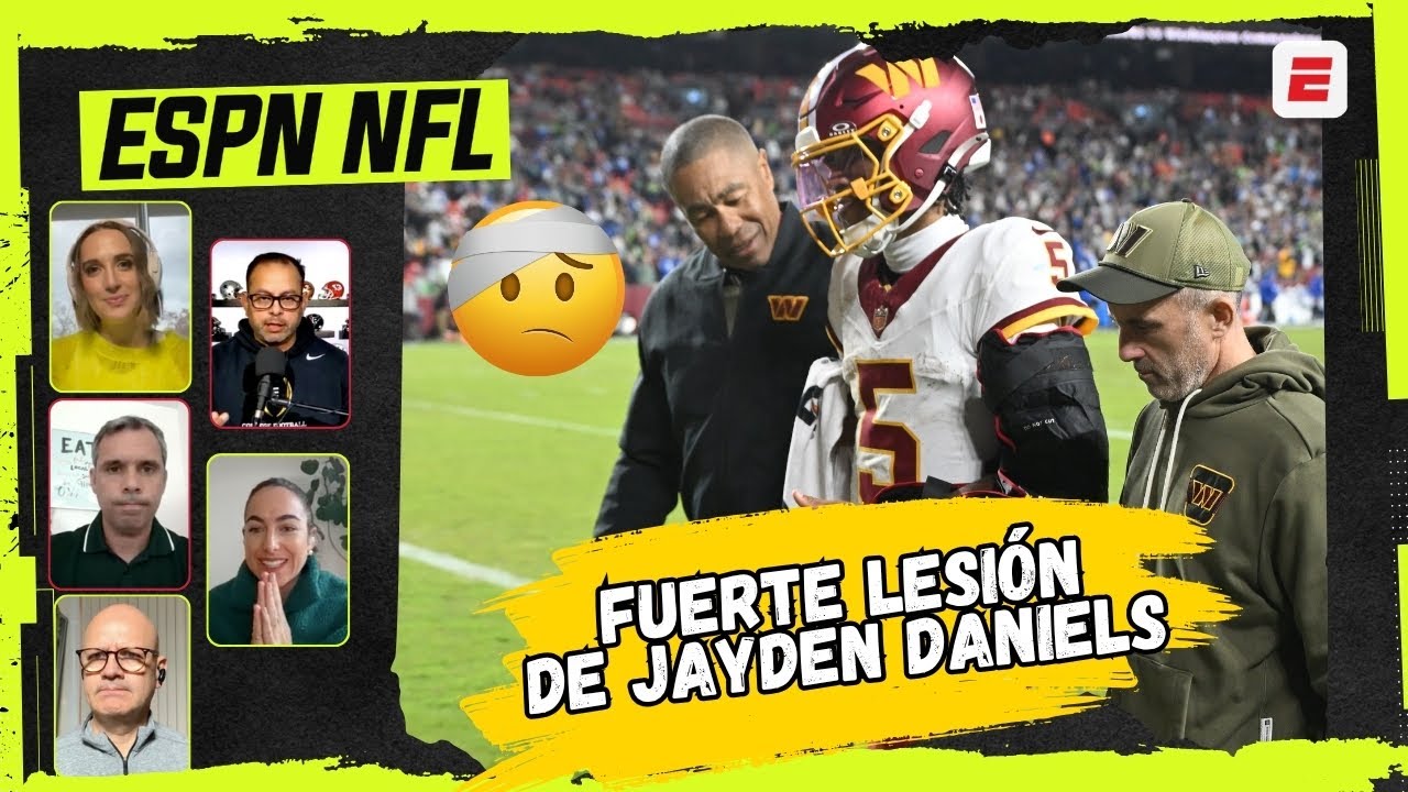 TERRIBLE LESIÓN de JAYDEN DANIELS ACABA con la TEMPORADA de los WASHINGTON COMMANDERS | ESPN NFL