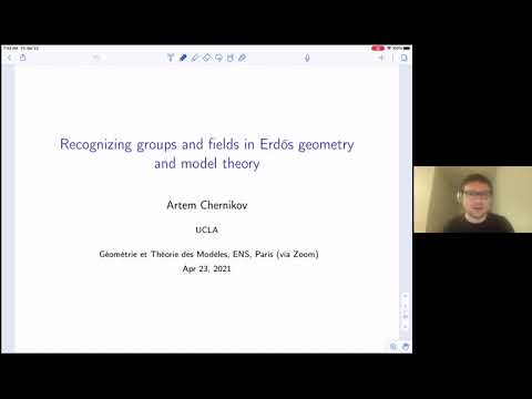 "Recognizing groups and fields in Erdős geometry and model theory" at GTM Paris, by Artem Chernikov
