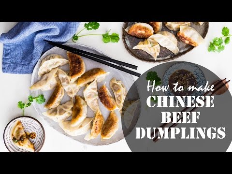 How to Make Chinese Beef Dumplings (recipe) 牛肉饺子