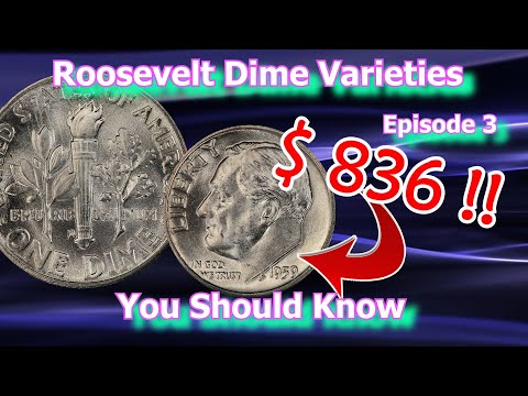 Roosevelt Dime Varieties You Should Know Ep.3 - 1947, 1959, 1969