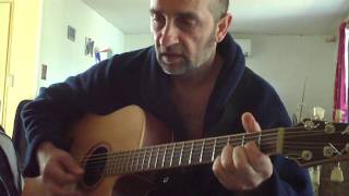 francis cabrel"hell nep avenue"guitare et chant cover.