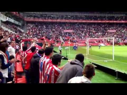 Gol de Jony al Barça B visto desde la grada (Sporting 1-0 Barça B).