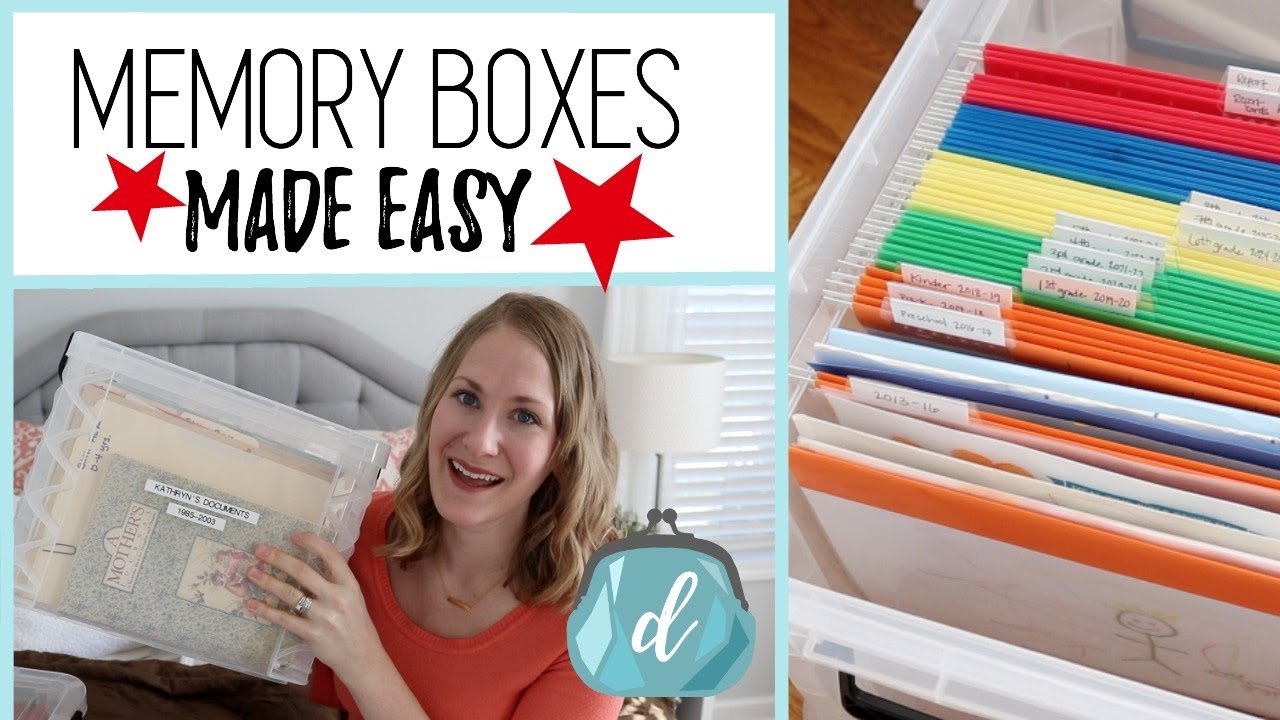 How to organize memorabilia & kids' artwork! ❤️ Memory Box Ideas