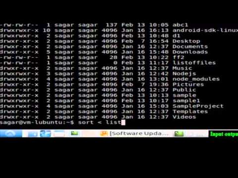 Input Output Redirection In Linux Shell Terminal